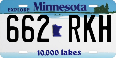 MN license plate 662RKH