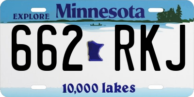 MN license plate 662RKJ
