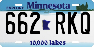 MN license plate 662RKQ
