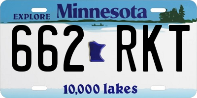 MN license plate 662RKT