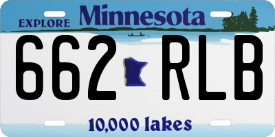 MN license plate 662RLB