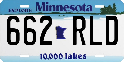 MN license plate 662RLD