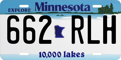 MN license plate 662RLH