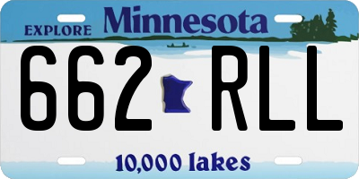 MN license plate 662RLL