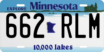 MN license plate 662RLM