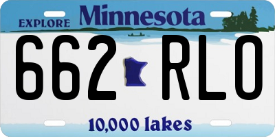MN license plate 662RLO