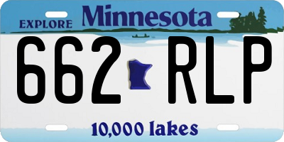 MN license plate 662RLP