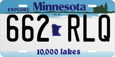 MN license plate 662RLQ