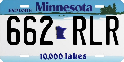 MN license plate 662RLR