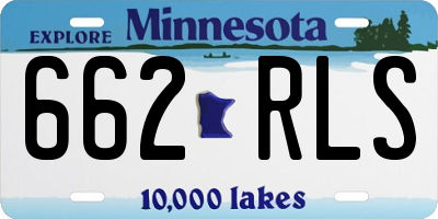 MN license plate 662RLS