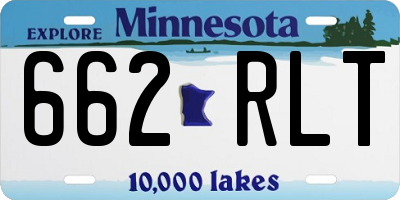 MN license plate 662RLT