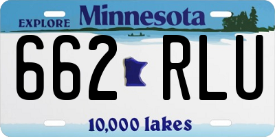 MN license plate 662RLU
