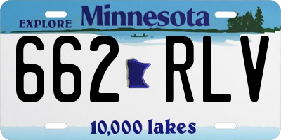 MN license plate 662RLV