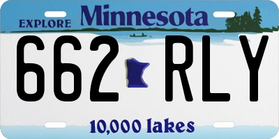 MN license plate 662RLY