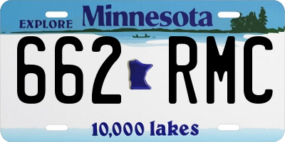 MN license plate 662RMC
