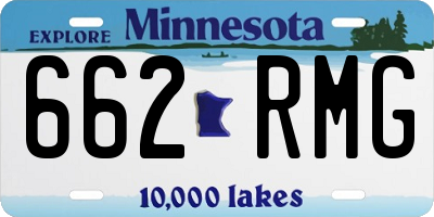MN license plate 662RMG