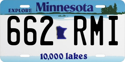 MN license plate 662RMI