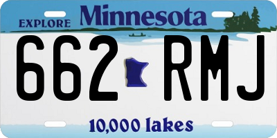MN license plate 662RMJ