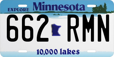 MN license plate 662RMN