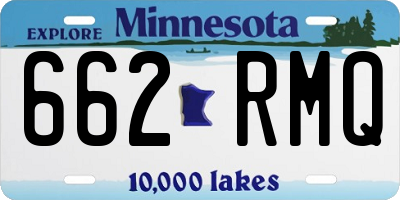 MN license plate 662RMQ