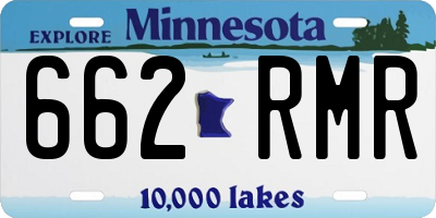 MN license plate 662RMR