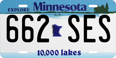 MN license plate 662SES