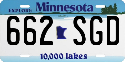 MN license plate 662SGD