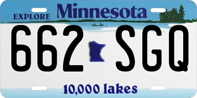 MN license plate 662SGQ
