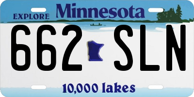 MN license plate 662SLN
