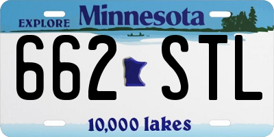 MN license plate 662STL
