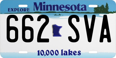 MN license plate 662SVA