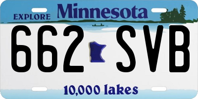 MN license plate 662SVB