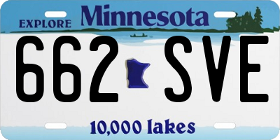 MN license plate 662SVE