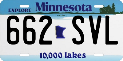 MN license plate 662SVL