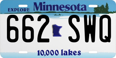 MN license plate 662SWQ
