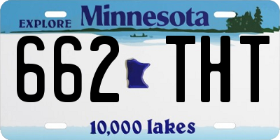 MN license plate 662THT