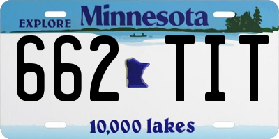 MN license plate 662TIT