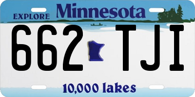 MN license plate 662TJI