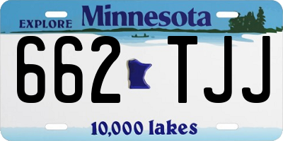 MN license plate 662TJJ