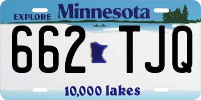 MN license plate 662TJQ