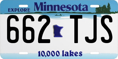 MN license plate 662TJS