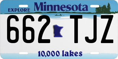 MN license plate 662TJZ