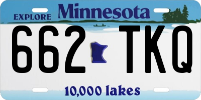 MN license plate 662TKQ