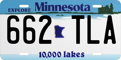MN license plate 662TLA