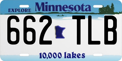 MN license plate 662TLB