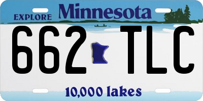 MN license plate 662TLC
