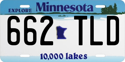 MN license plate 662TLD