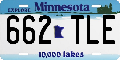 MN license plate 662TLE