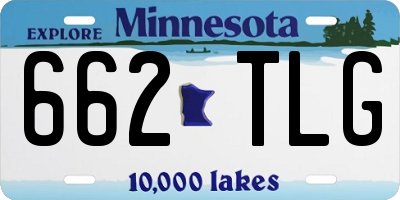 MN license plate 662TLG