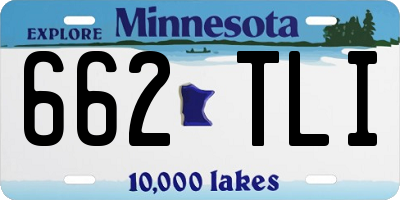 MN license plate 662TLI